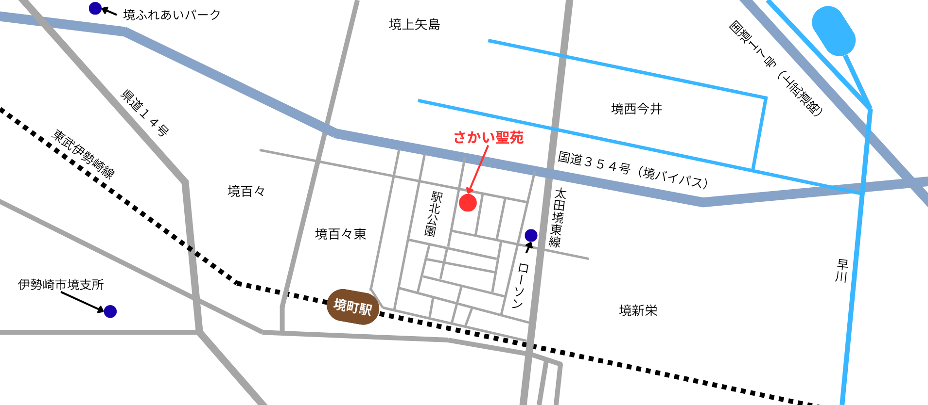 さかい聖苑の周辺地図
